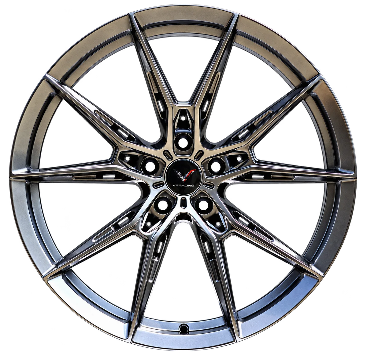 ล้อแม็ก V Racing FF050 20 × 8.5 นิ้ว Hyper Black