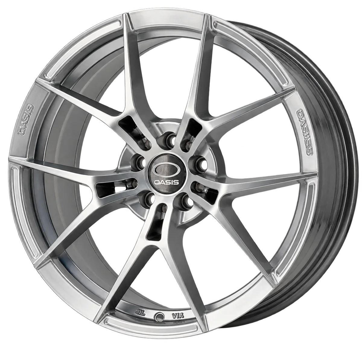 ล้อแม็ก OASIS PS03 18 × 8.0 นิ้ว Hyper Silver